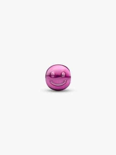 Mini charm Rosto Feliz Rosa