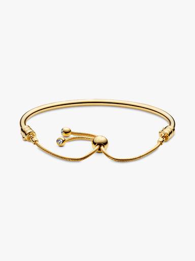 Pandora Shine bangle with clear cubic zirconia and sliding clasp