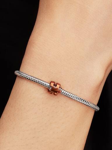 Mini Charm Peça de Quebra-cabeça Laranja