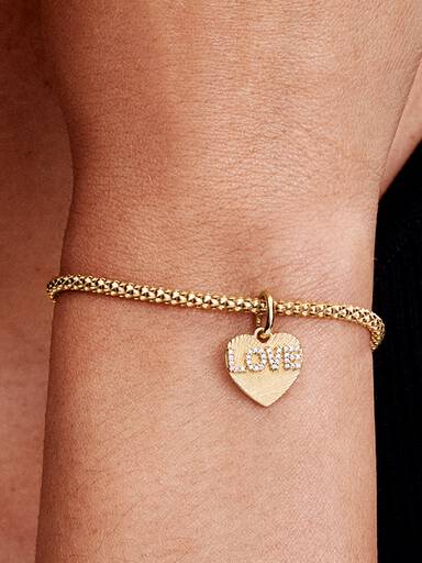 Charm Pendente Coração do Amor Gravável