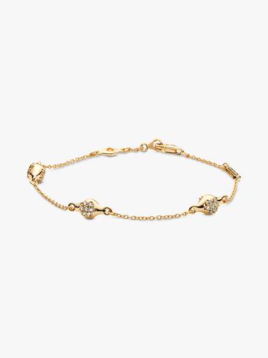 Modern LovePods PANDORA Shine bracelet with clear cubic zirconia