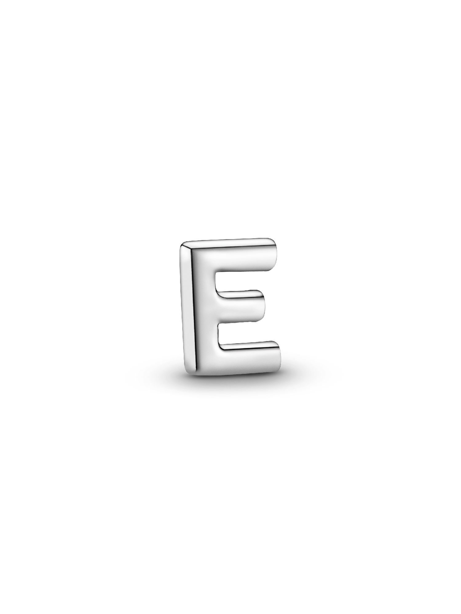 Letter E silver petite element