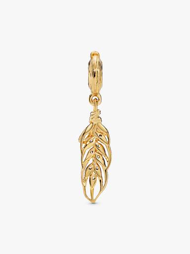 Wheat Grain Charm Pendente