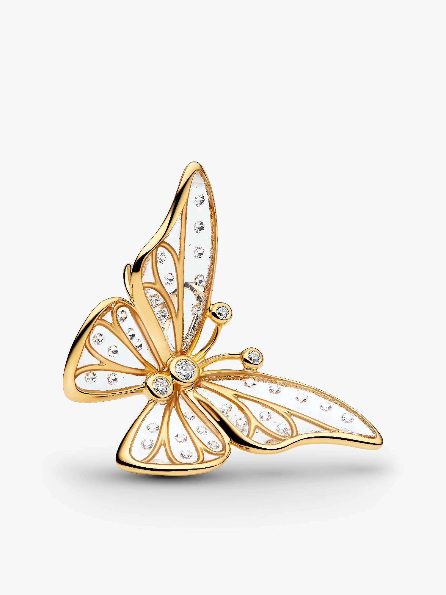 Charm rendado de borboleta oversized (tamanho grande).