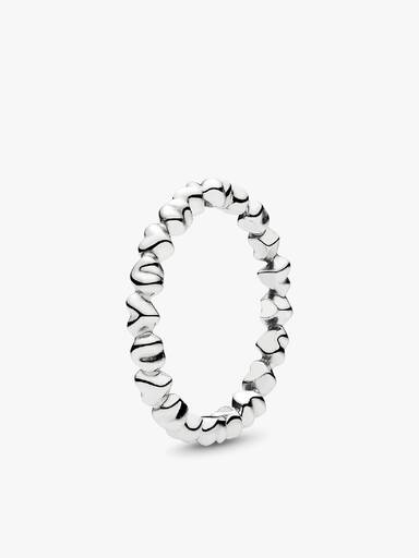 Silver heart ring