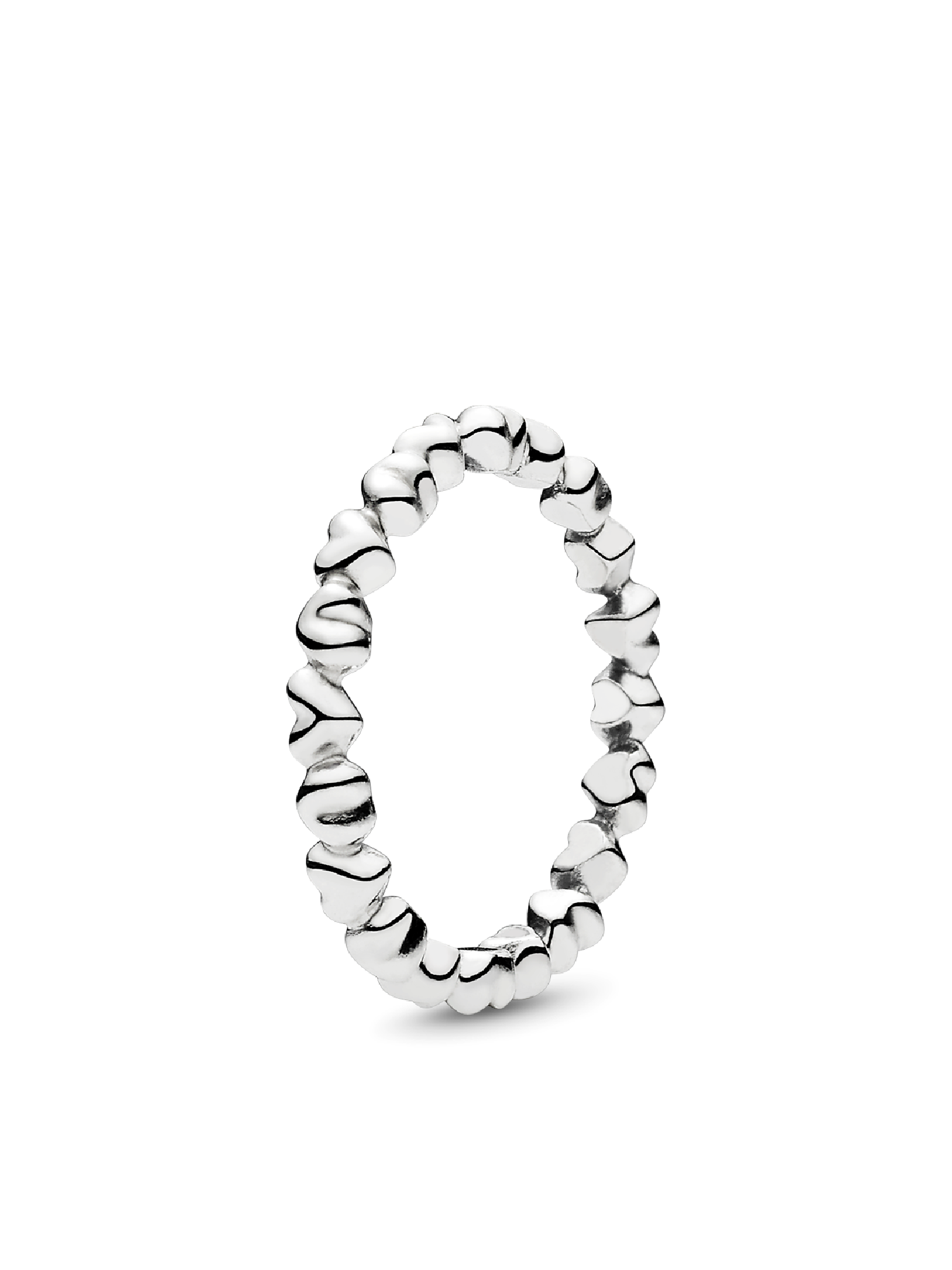 Silver heart ring