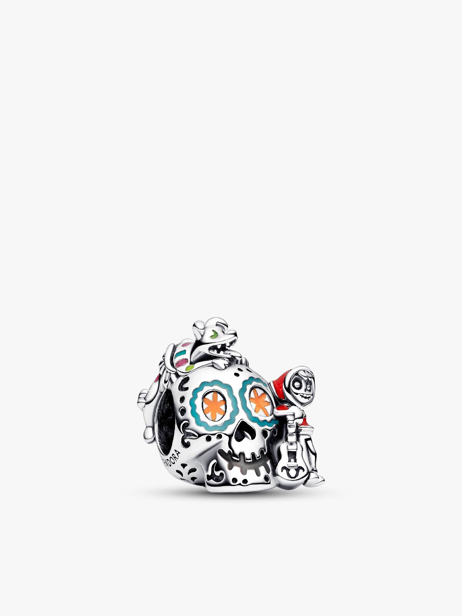 Charm Disney Pixar Coco Miguel e Dante Caveira que Brilha no Escuro