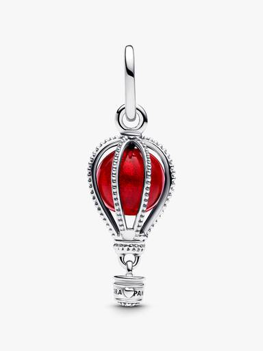 Charm Pendente Balão de Ar Quente Vermelho Brilhante