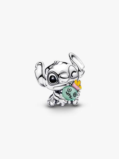 Charm do Stitch e do Scrump da Disney.