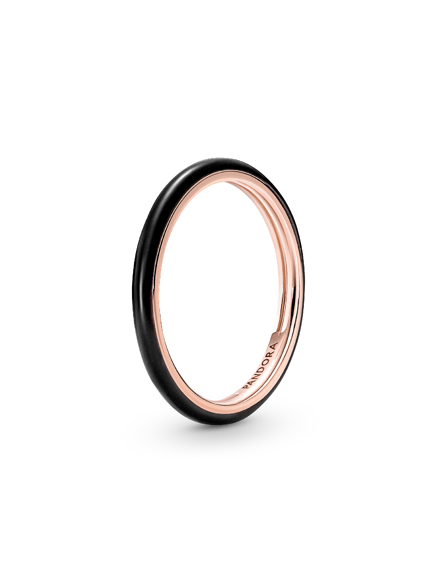 Anel Preto Esmaltado Pandora Me