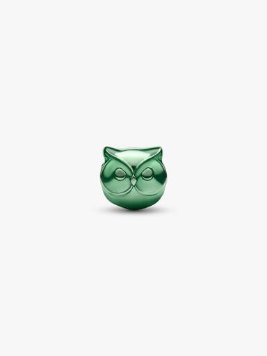 Mini Charm Coruja Verde
