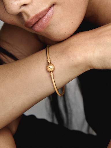 Bracelete Rígido Pandora Moments Fecho Esférico