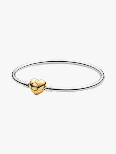 Bracelete Rígido com Fecho em Coração