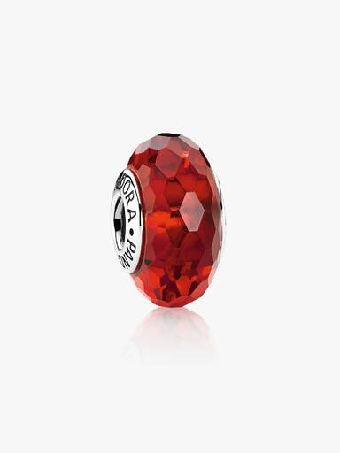Fascinating Vermelho Charm, Cristal Murano