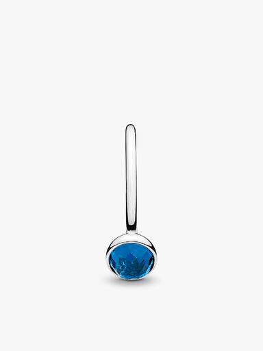 Anel December Droplet, London Azul Cristal
