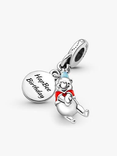Charm Pendente De Aniversário do Urinho Pooh