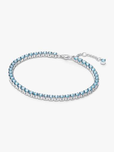 Pulseira Riviera Azul Claro Brilhante
