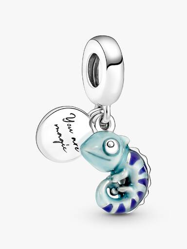 Charm pendente de camaleão que muda de cor