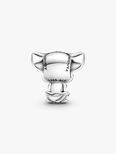 Disney Simba sterling silver charm with black and orange enamel