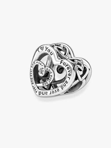 Charm Corações Infinitos Entrelaçados