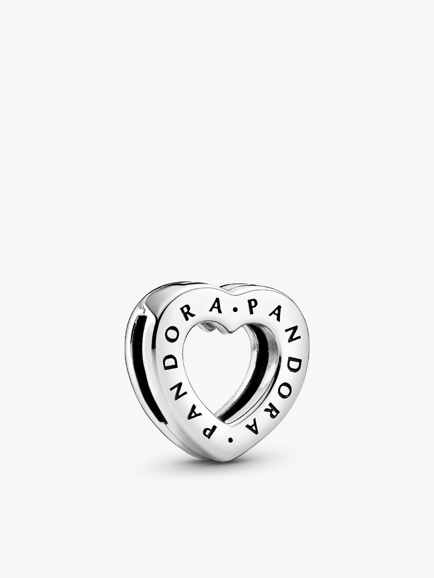 Heart sterling silver clip charm