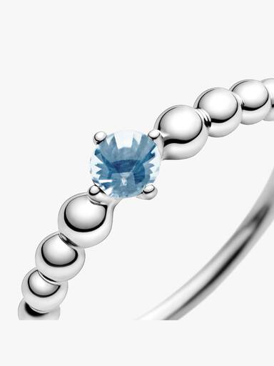 Anel Esferas Azul Agua