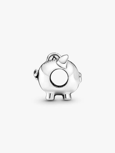 Piggy bank sterling silver charm