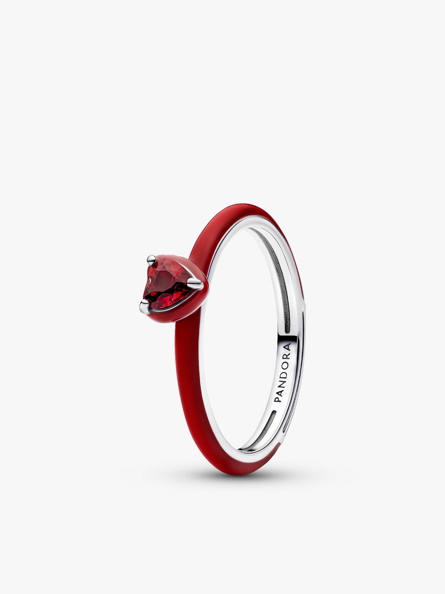 Anel de coração de chakra vermelho