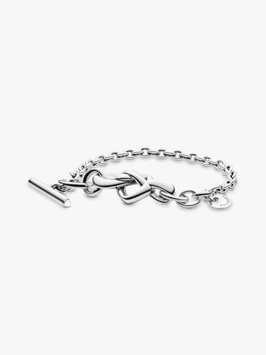 Pulseira Nó de Coração com Fecho T-Bar