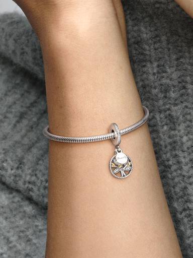 Charm Pendente Árvore da Vida Brilhante