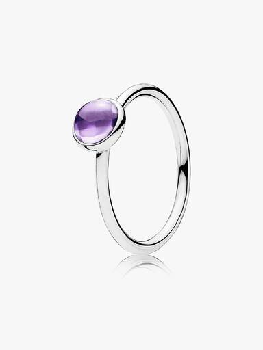 Anel Poetic Droplet, Roxo Zircônia Cúbica