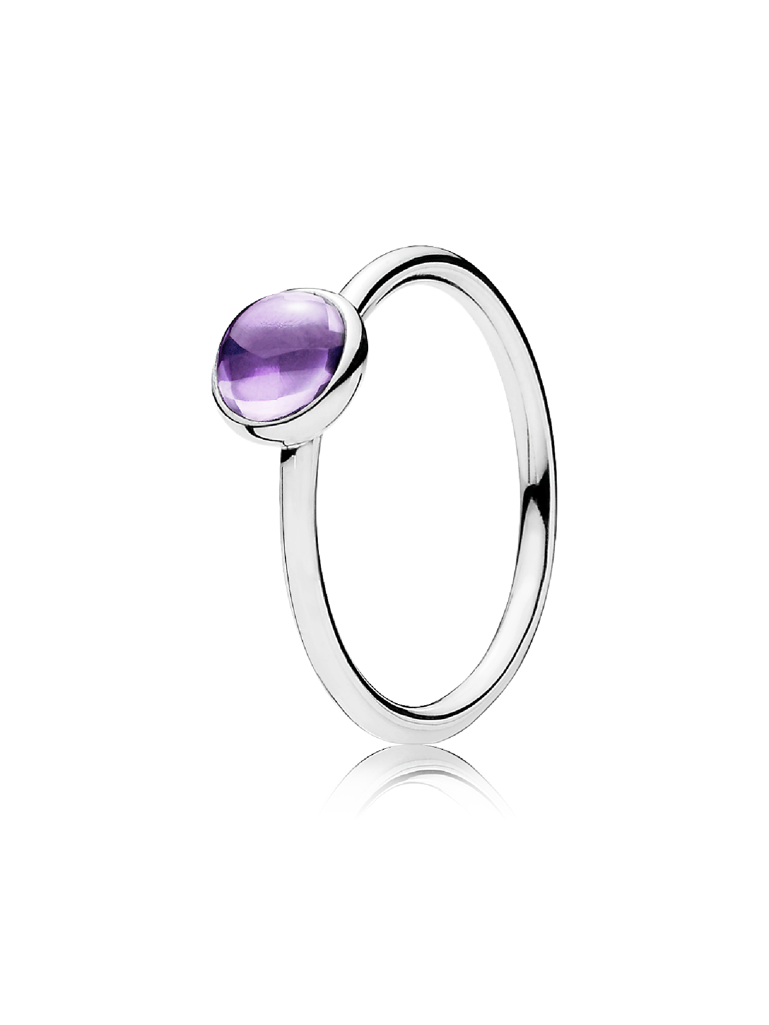 Anel Poetic Droplet, Roxo Zircônia Cúbica