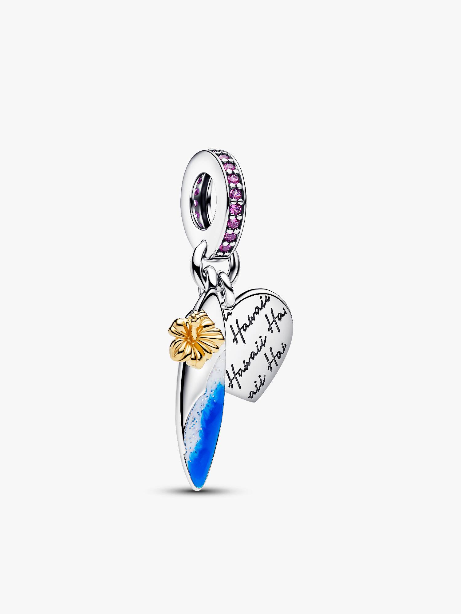 Charm Pendente Duplo Prancha de Surfe