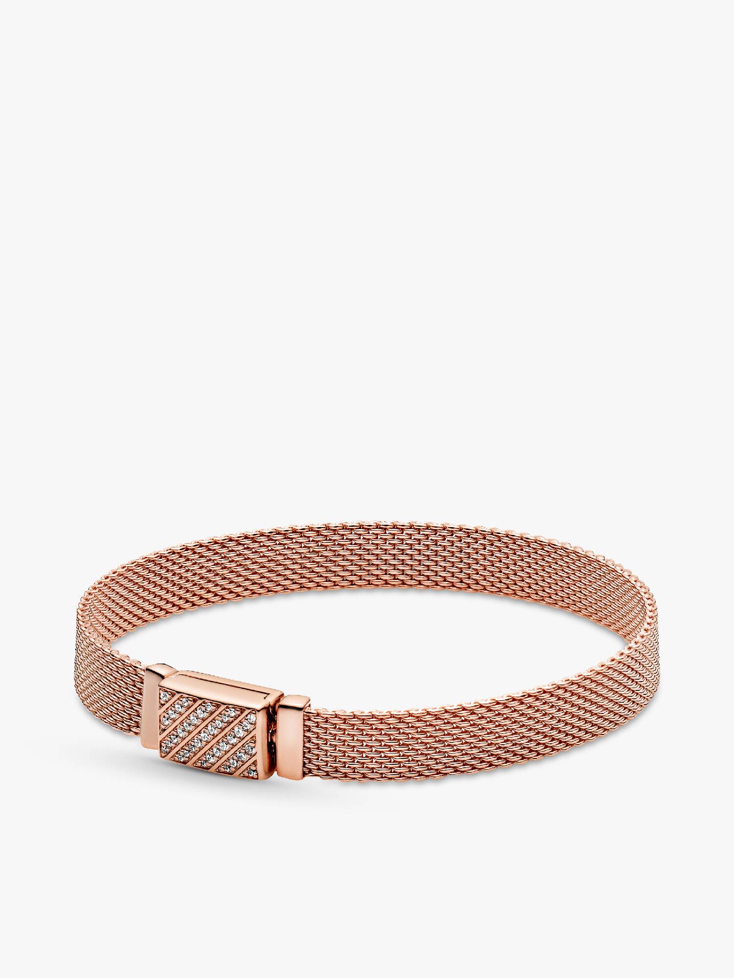 Bracelete em Malha Pandora Reflexions com Fecho em Pavé