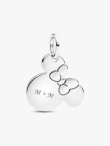 Charm pendente gravável da Disney Minnie Mouse