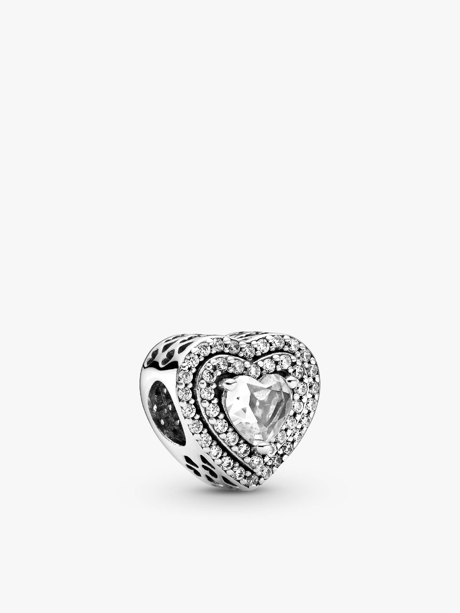 Charm Brilhante de Corações Nivelados