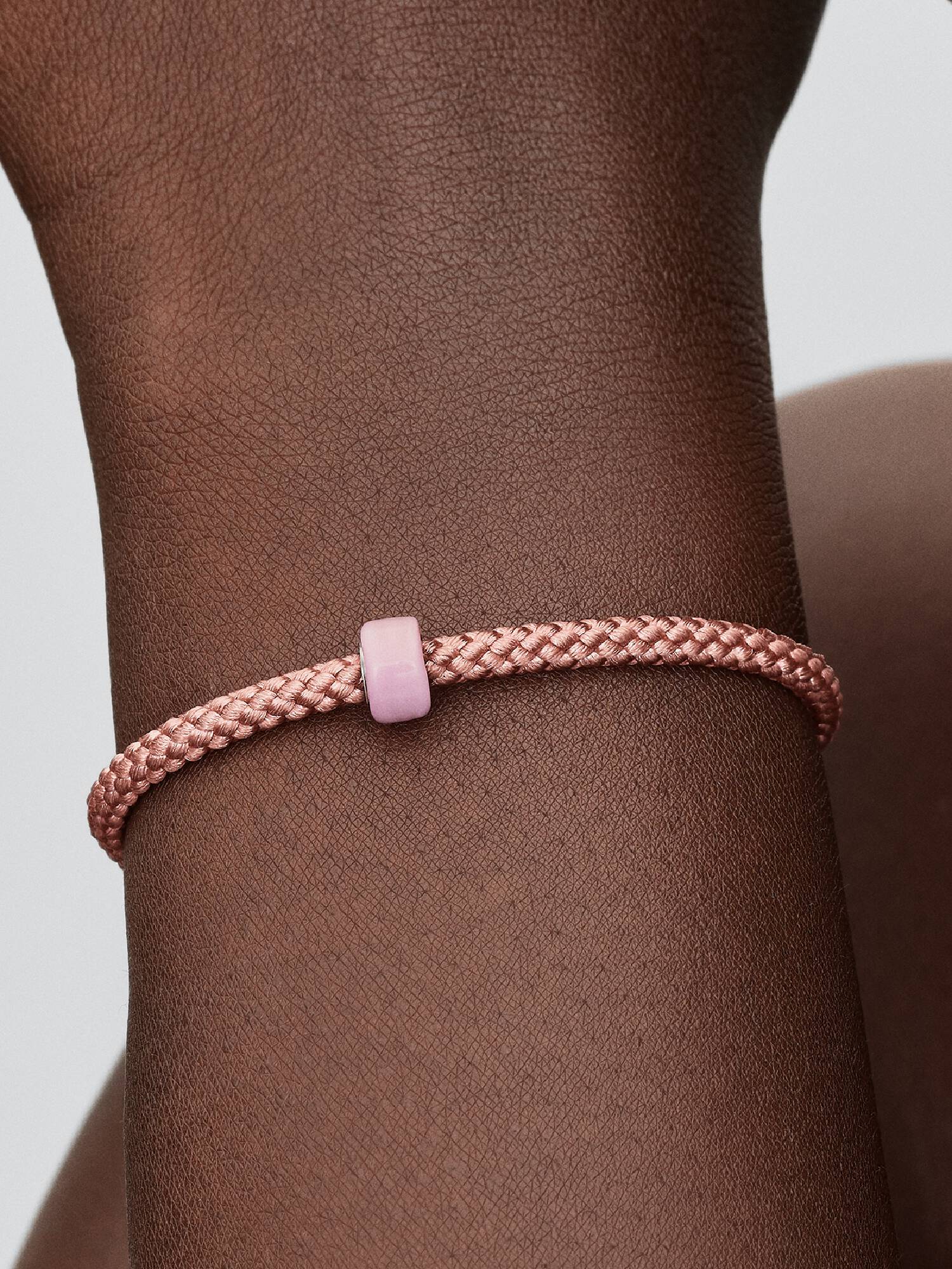Mini Charm em Vidro de Murano Rosa