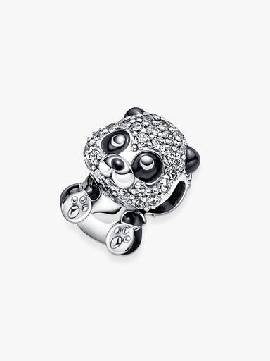Charm de Panda Fofo Brilhante