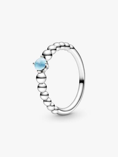 Anel Sky Azul Beaded