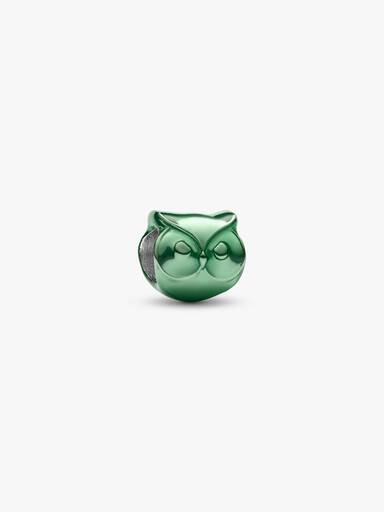 Mini Charm Coruja Verde