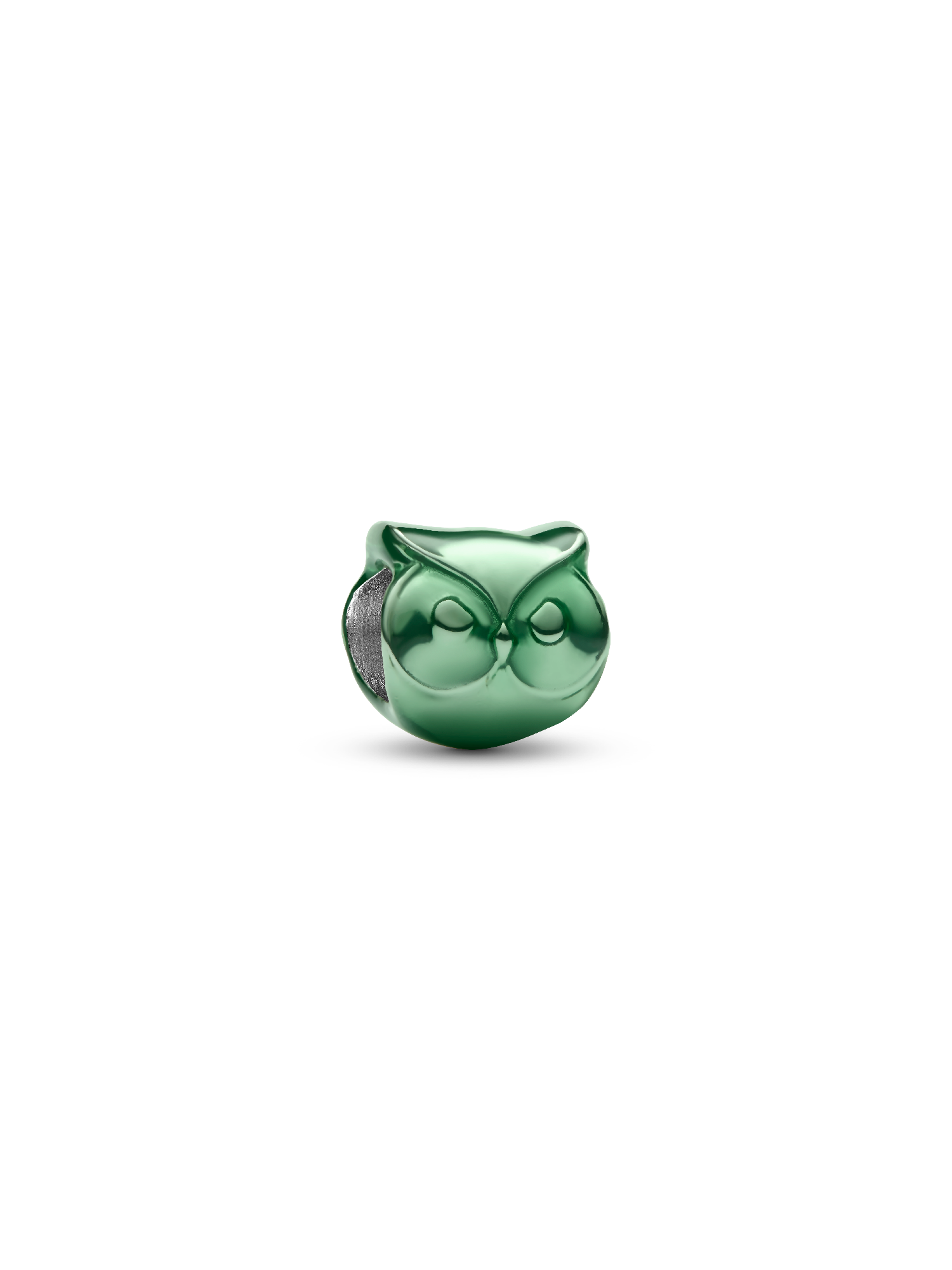 Mini Charm Coruja Verde