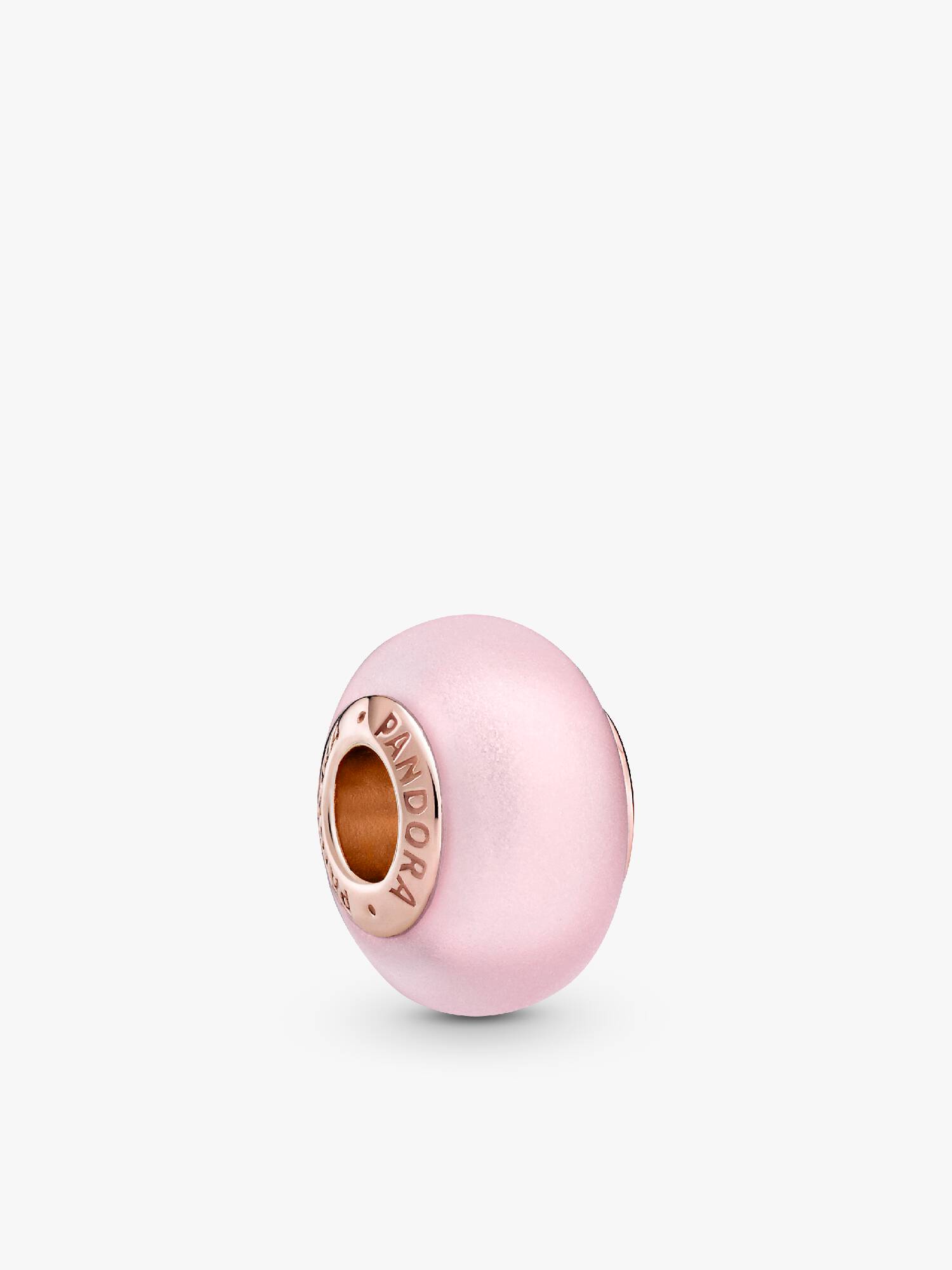 Charm de Vidro de Murano Rosa Fosco