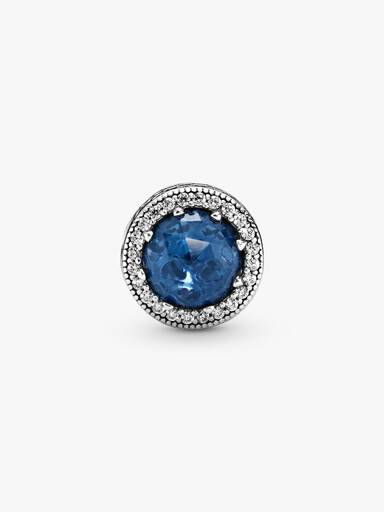 Charm Cristal Azul Escuro Brilhante