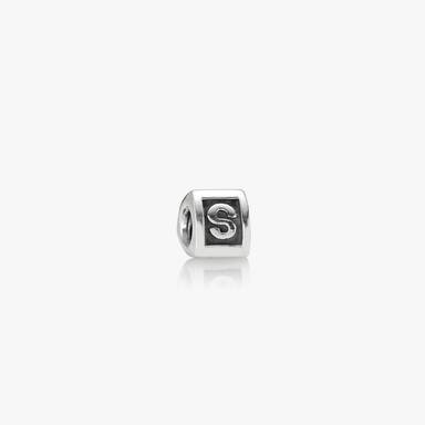 Capital S silver charm