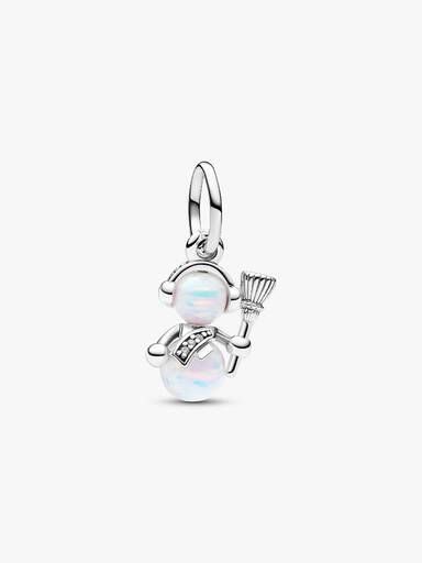 Charm pendente de boneco de neve fruta-cor