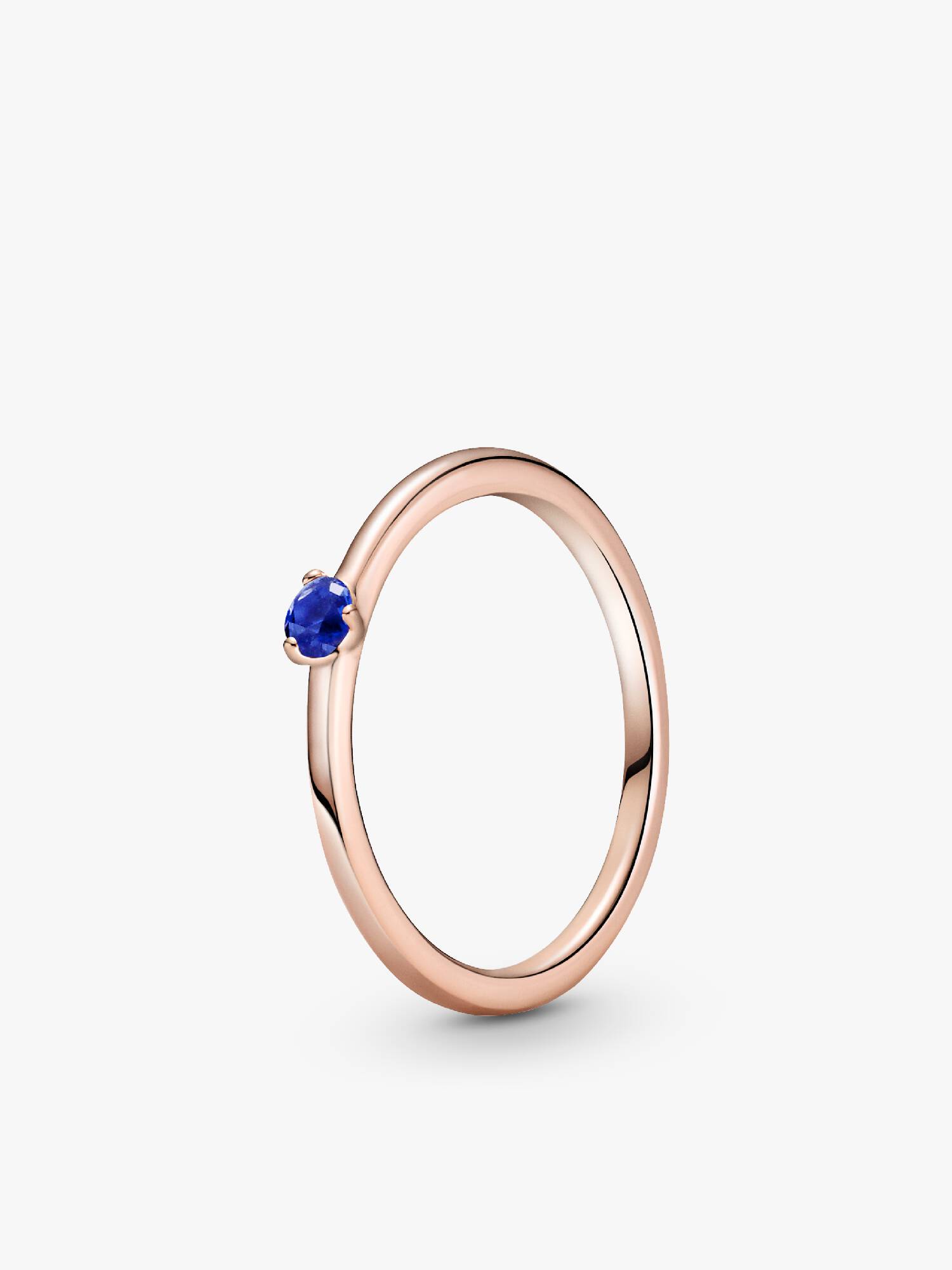 Anel Stellar Azul Solitaire