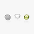 August Petite Relicário Charms, Peridot e Zircônia Cúbica Transparente August Petite Relicário Charms, Peridot e Zircônia Cúbica Transparente
