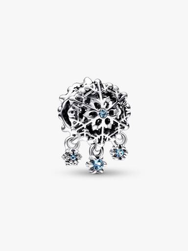 Charm Pendente Floco de Neve Gelado