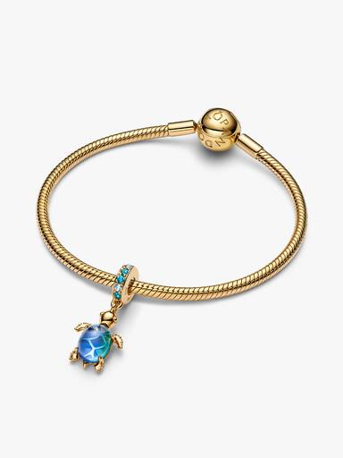 Charm Pendente Tortuga Marina de Cristal Murano