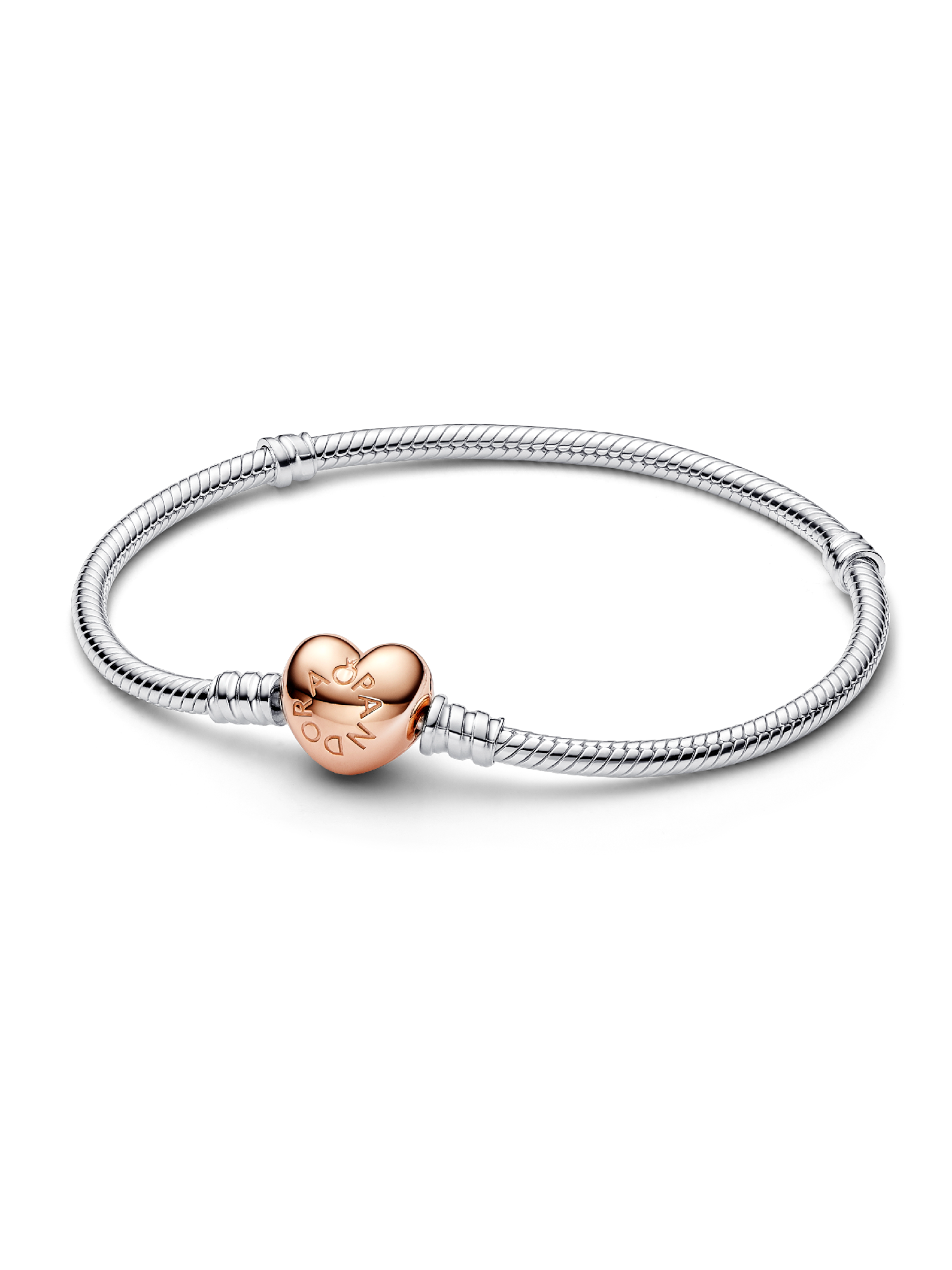 Pulseira Corrente Snake com Fecho de Coração